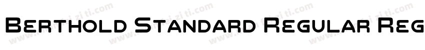 Berthold Standard Regular Regular字体转换